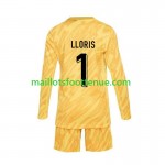 Maillot/Tenue France Hugo Lloris 1 Gardien Enfant Domicile UEFA Euro 2024 Manche Longue
